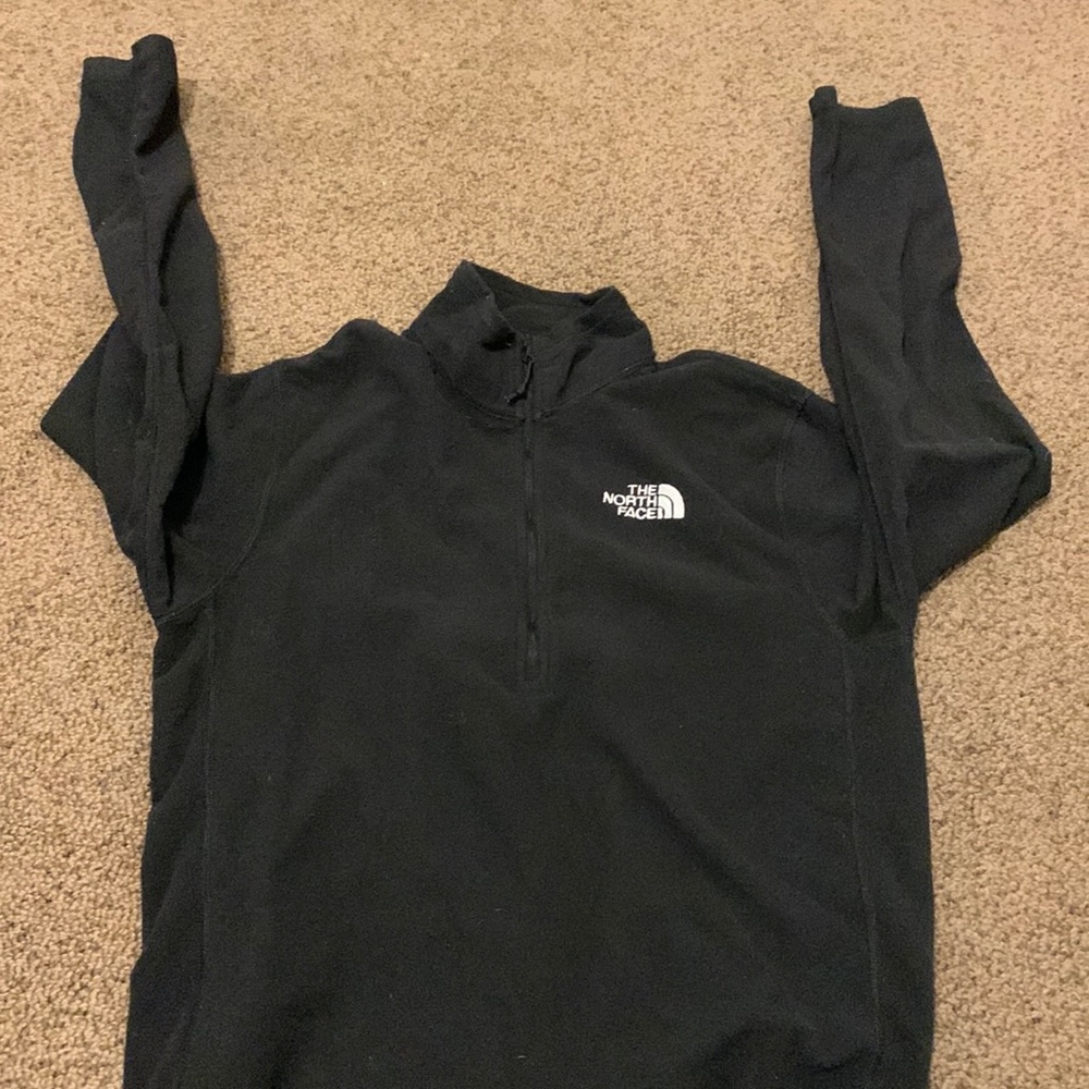 North face half zip fleece sweatshirt